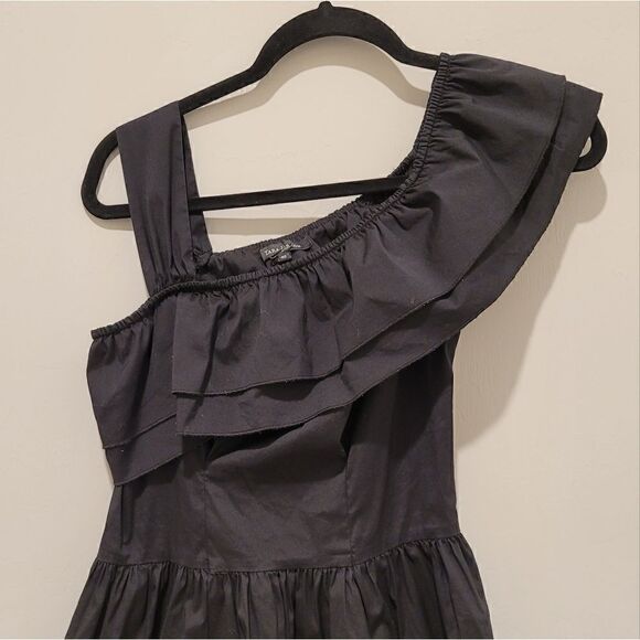 Tara JarmonBlack one shoulder sleeve dress size EU 40 - Picture 5 of 16